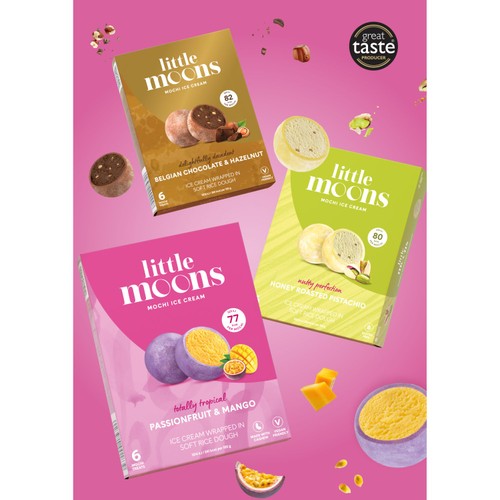 Little Moons Strawberries & Cream Mochi Ice Cream