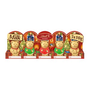 Lindt Milk Chocolate Teddy Bears 5x10g