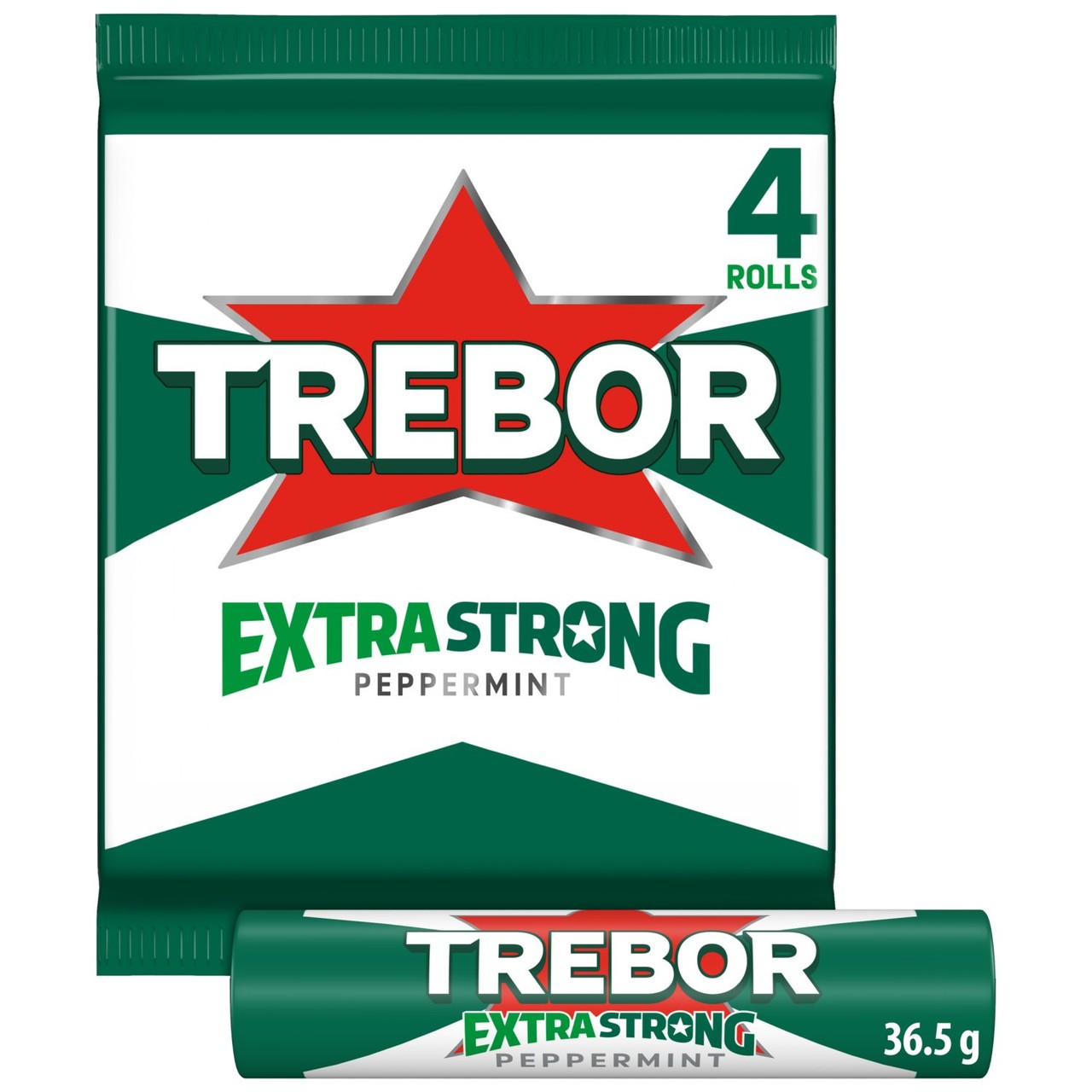 Trebor Extra Strong Peppermint 4 Rolls