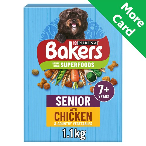 Bakers Senior Dry Dog Food Chicken & Veg