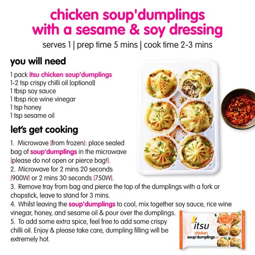 itsu 6 chicken soup dumplings 168g