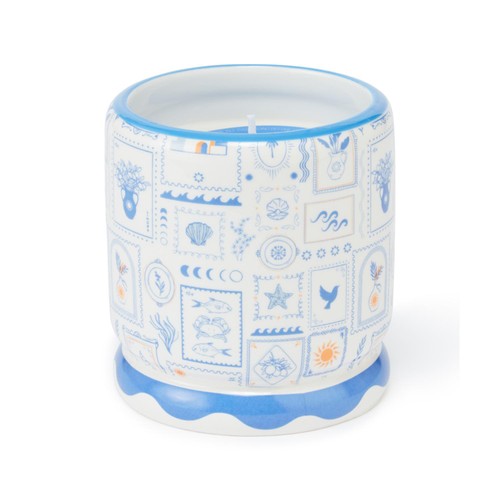 Nutmeg Home Santorini Postcard Candle