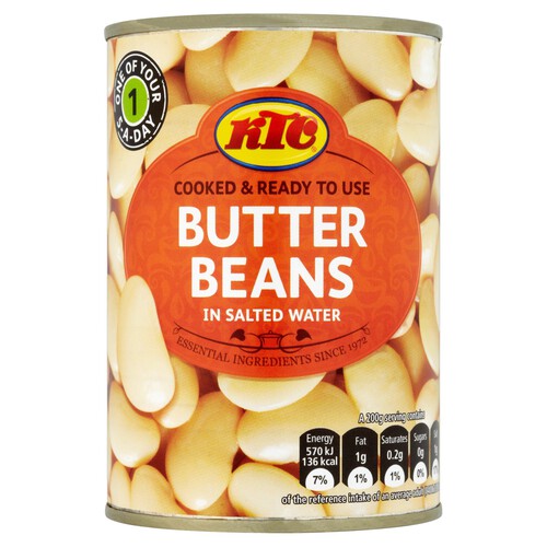 KTC Butter Beans In Salted Water 