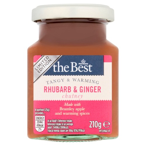 Morrisons The Best Rhubarb Bramley Apple & Ginger Chutney 210g