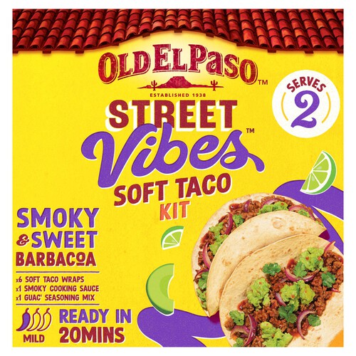 Old El Paso Mexican Street Vibes Barbacoa Soft Taco Kit 