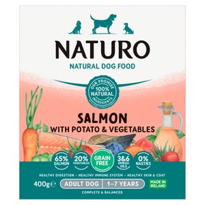 Natural Dog Food Mini Salmon with Rice & Vegetables Adult Dog 1-7 Years 150g