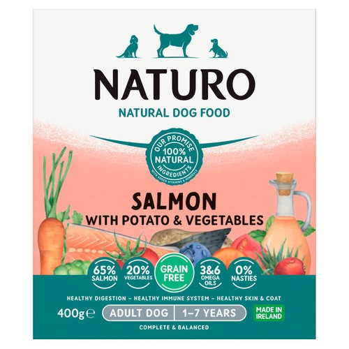 Naturo Adult Dog Grain Free Salmon And Potato With Vegetables