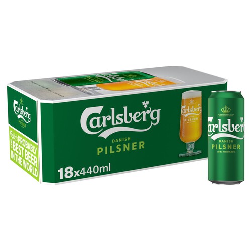 Carlsberg Danish Pilsner Lager Beer Cans