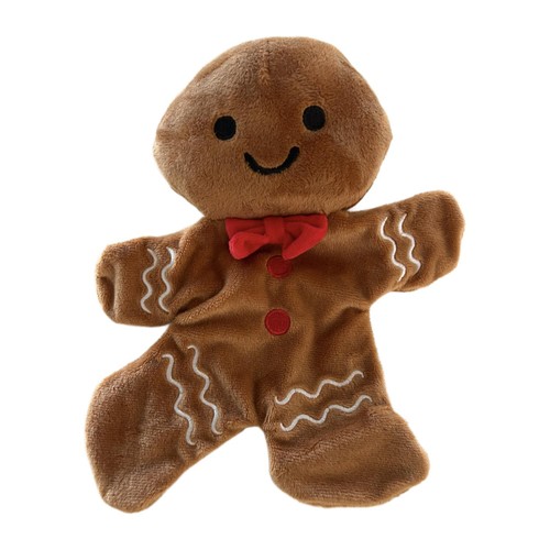 Morrisons Festive Mini Gingerbread Flattie Dog Toy