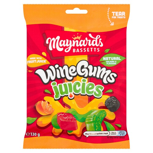 Maynards Bassetts Wine Gums Juicies Sweets Bag