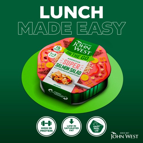 John West On The Go Morrocan Super Salmon Salad 
