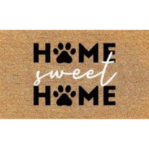 Home Sweet Home Vinyl Backed Coir Tufted Doormat 45x75cm