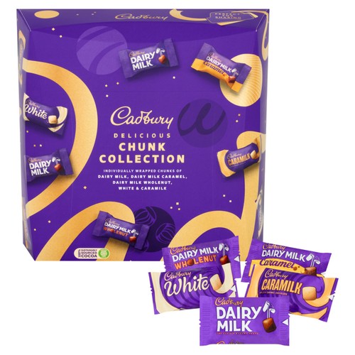 Cadbury Chocolate Mix Chunks Tin   400g