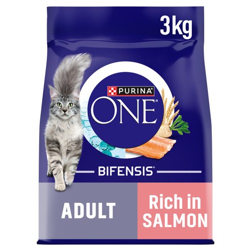 Purina ONE Adult Dry Cat Food Rich in Salmon 3kg