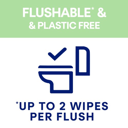 Andrex Fresh & Soothe Moist Toilet Tissue Flushable Hygiene Wipes 