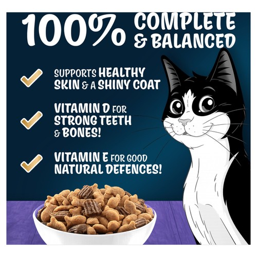Felix Doubly Delicious Senior 7 Salmon & Vegetables Dry Cat Food 750g