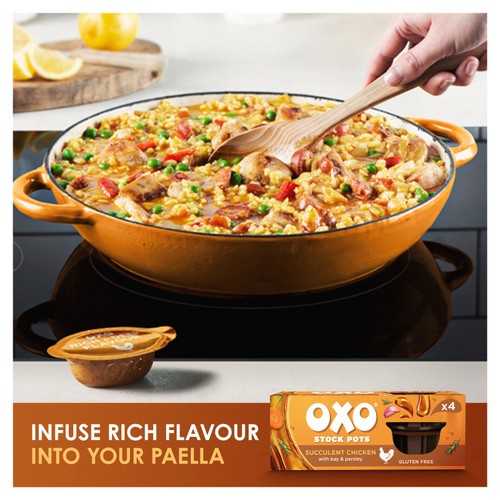 Oxo Stock Pot Succulent Chicken 4 x 20g