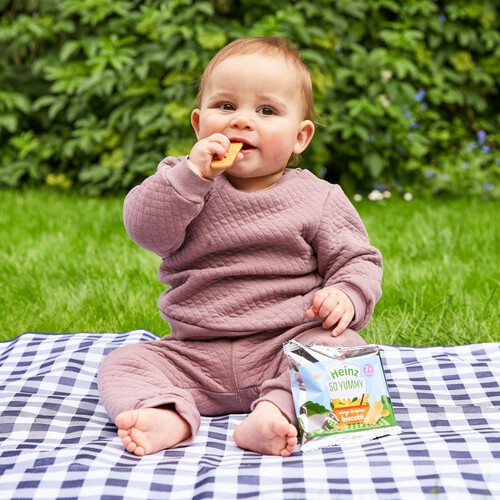 Heinz Apple Biscotti Baby Food Snacks 7+ Months 