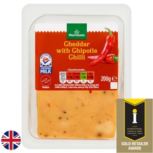Morrisons British Cheddar with Chipotle Chilli 200g