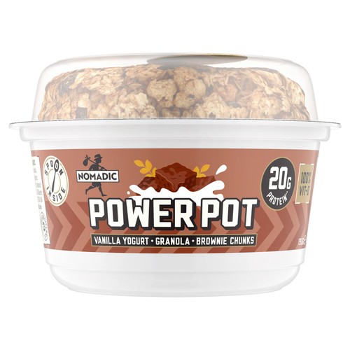 Nomadic Power Pot Vanilla Yogurt & Granola & Chocolate Brownie 