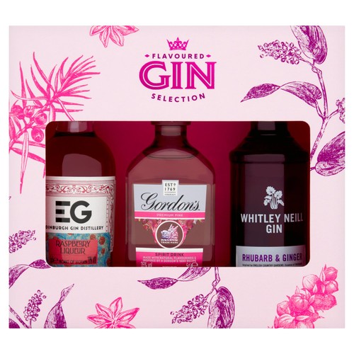 Flavoured Premium Gin Trio Selection 3 x 50ml