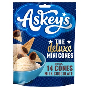 Askeys Deluxe Mini Cones Choc 6X70 G