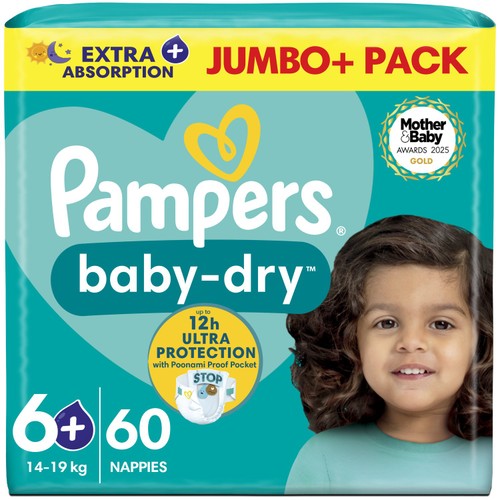 Dry Taped Pampers Baby Dry Jumbo Pack Pampers Baby Dry Nappies