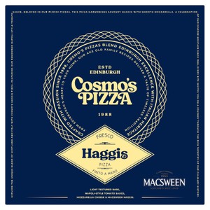 Cosmo's Cheese & Tomato Pizza With Haggis Topping