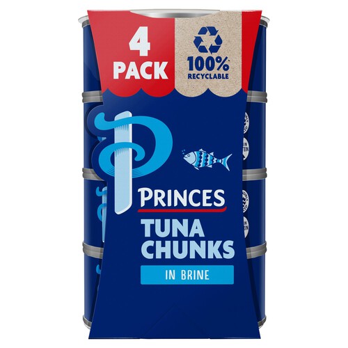 Princes Tuna Chunks In Brine (4x145g)