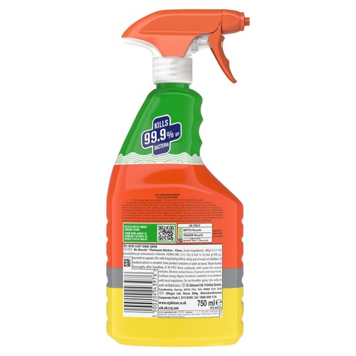 Mr Muscle Platinum Kitchen Spray Citrus