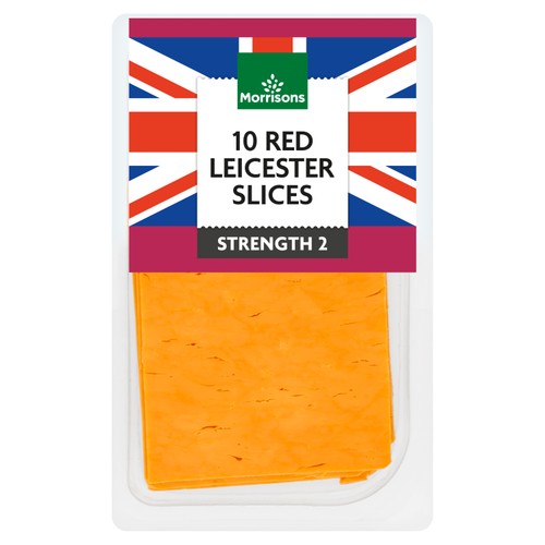 Morrisons Red Leicester Slices 250g