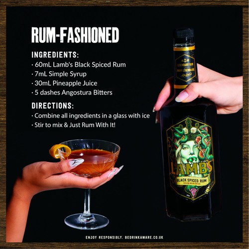 Lamb's Black Spiced Rum 70CL