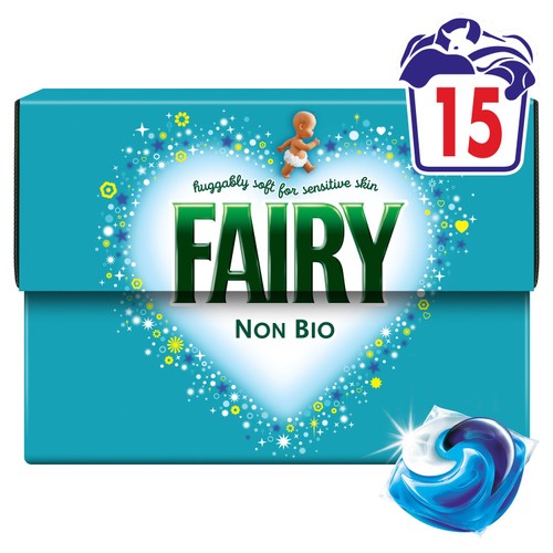 Fairy Non Bio Pods Washing Liquid Capsules 15 Washes