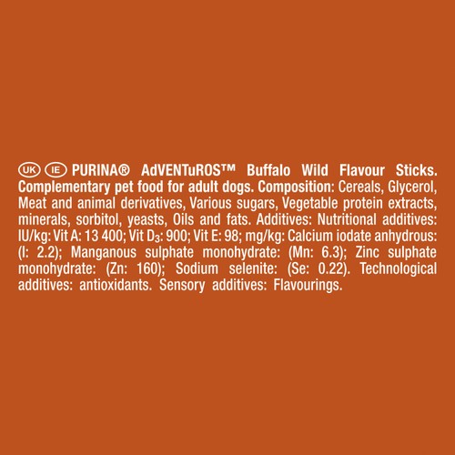 Adventuros Sticks Dog Treat Buffalo Flavour