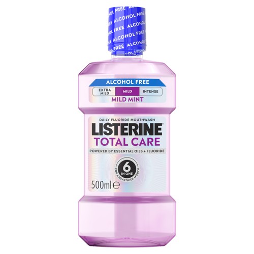 Listerine Total Care Milder Taste Zero Alcohol Mouthwash 500ml
