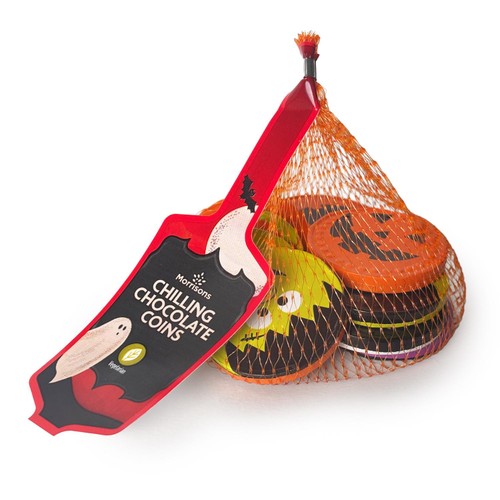 Morrisons Milk Chocolate Halloween Coins In Net 