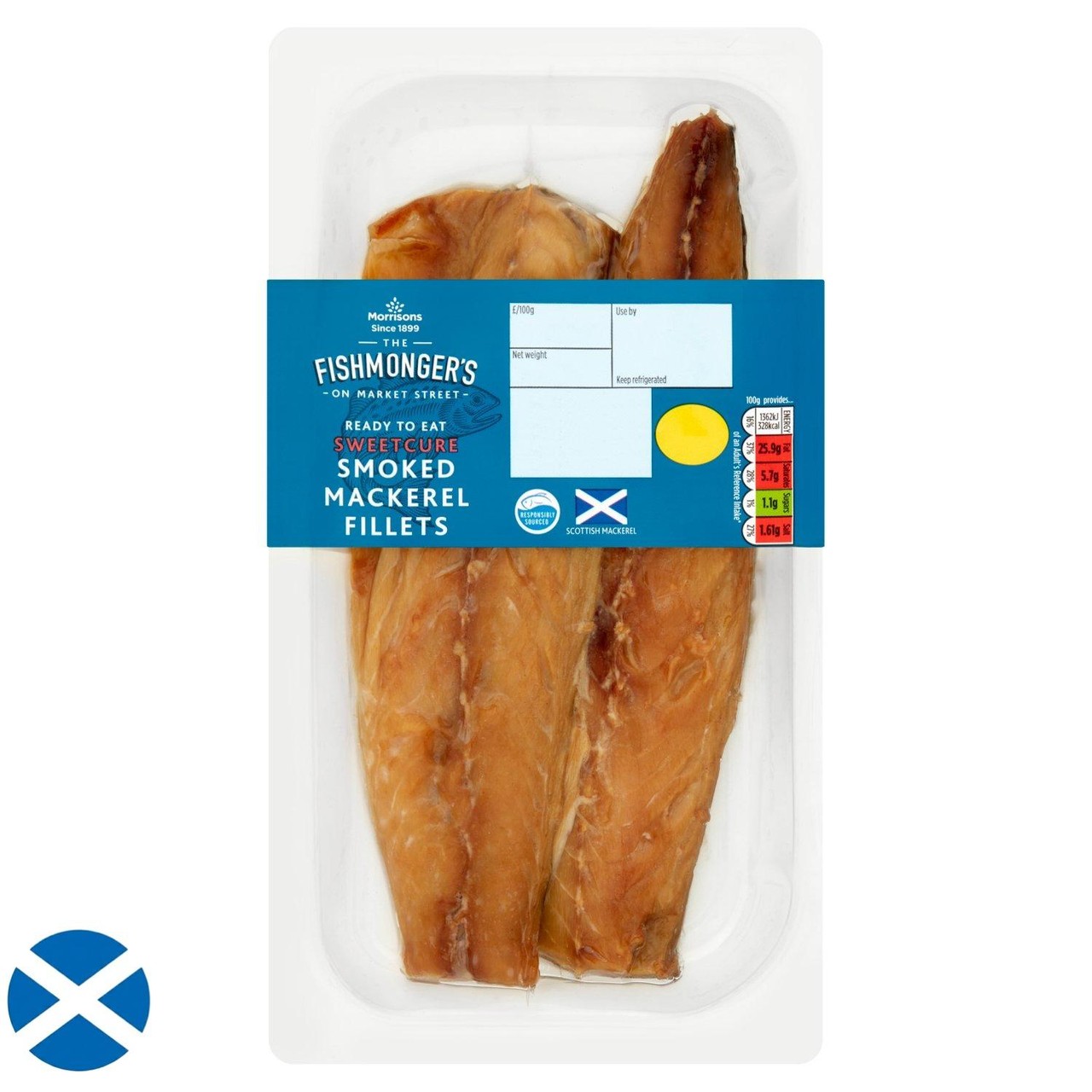 Morrisons Scottish Sweetcure Smoked Mackerel Fillets 191g