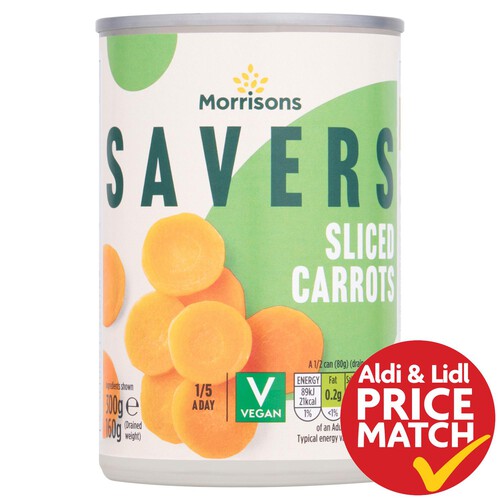 Morrisons Savers Sliced Carrots (300g)