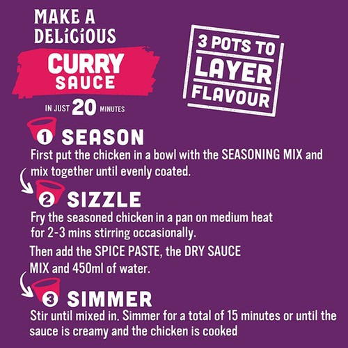 Patak's Tikka Masala Curry Creations Indian Curry Sauce Meal Kit 160g