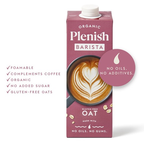 Plenish Organic Barista Oat Drink Chilled 1L