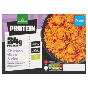 Morrisons High Protein Chicken Tikka & Rice    1kg