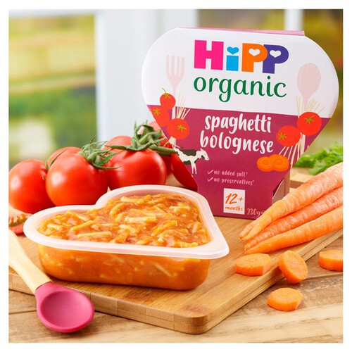 HiPP Organic Spaghetti Bolognese Toddler Tray Meal 1-3 Years