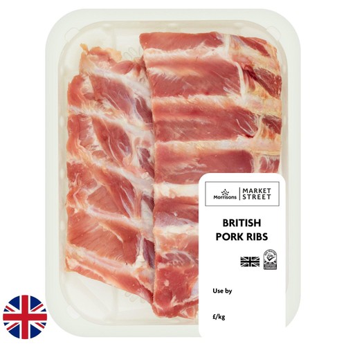 Morrisons British Pork Ribs 500g