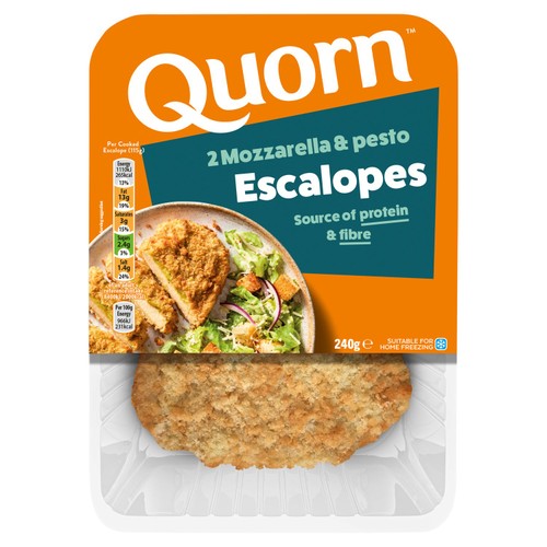 Quorn Mozzarella & Pesto Vegetarian Escalopes x2 240g