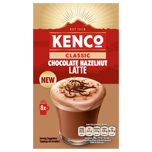 Kenco Chocolate Hazelnut Latte Instant 