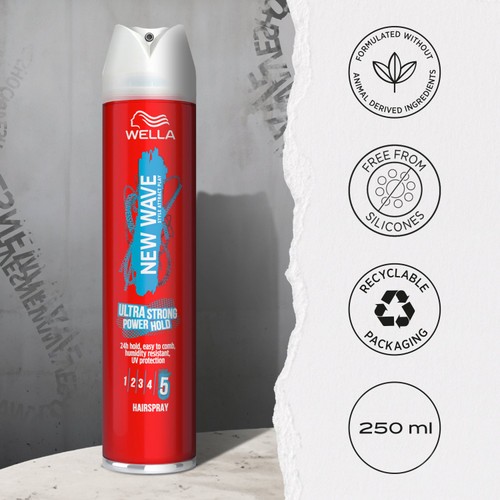 Wella Shockwaves Ultra Strong Power Hold Hairspray 250ML