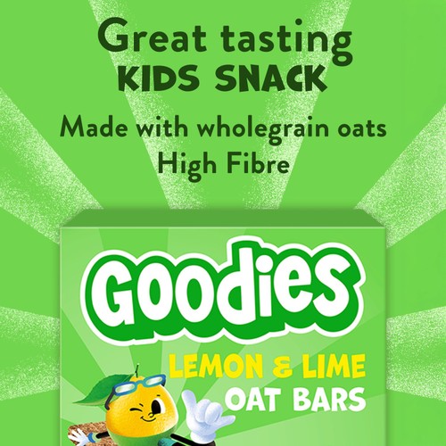Goodies Lemon & Lime Oat Bars Kids Snacks Multipack 6x23g