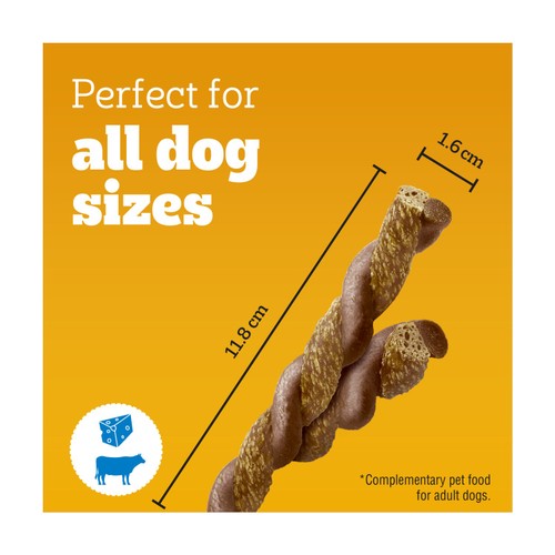 Pedigree Rodeo Duos Adult Dog Treats Beef & Cheese 7 Chews
