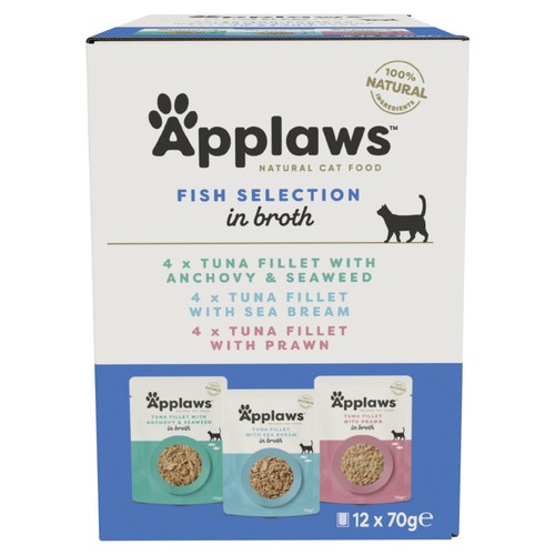 Applaws Cat Pouch Fish Selection 12 X 70G