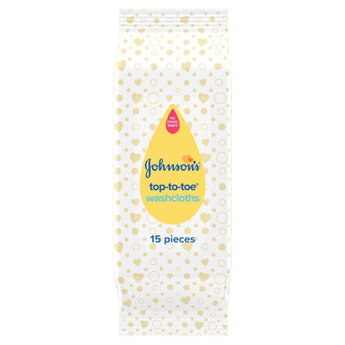 Johnson's Top To Toe Baby Wash Cloths 